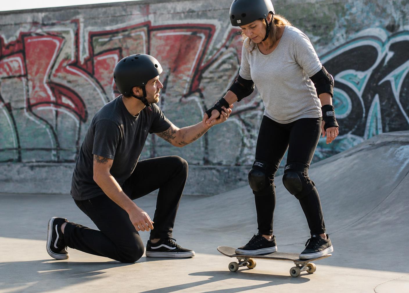 Adult Lessons skateboard coaching in Denver