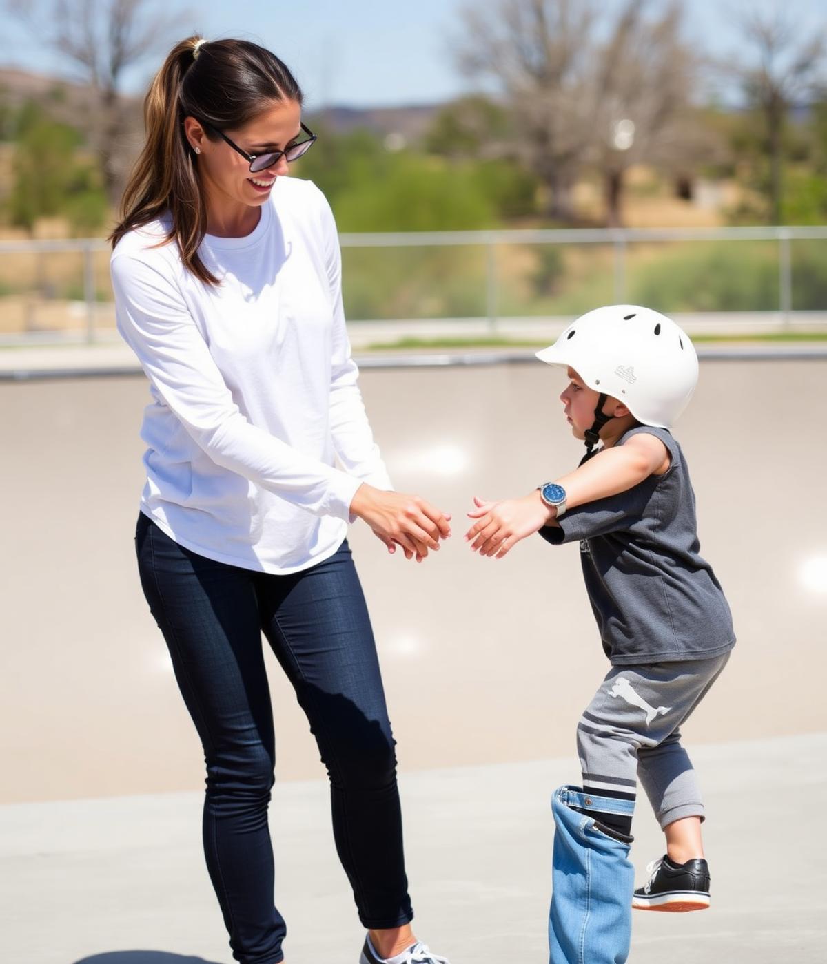 Coach working one-on-one with a rider